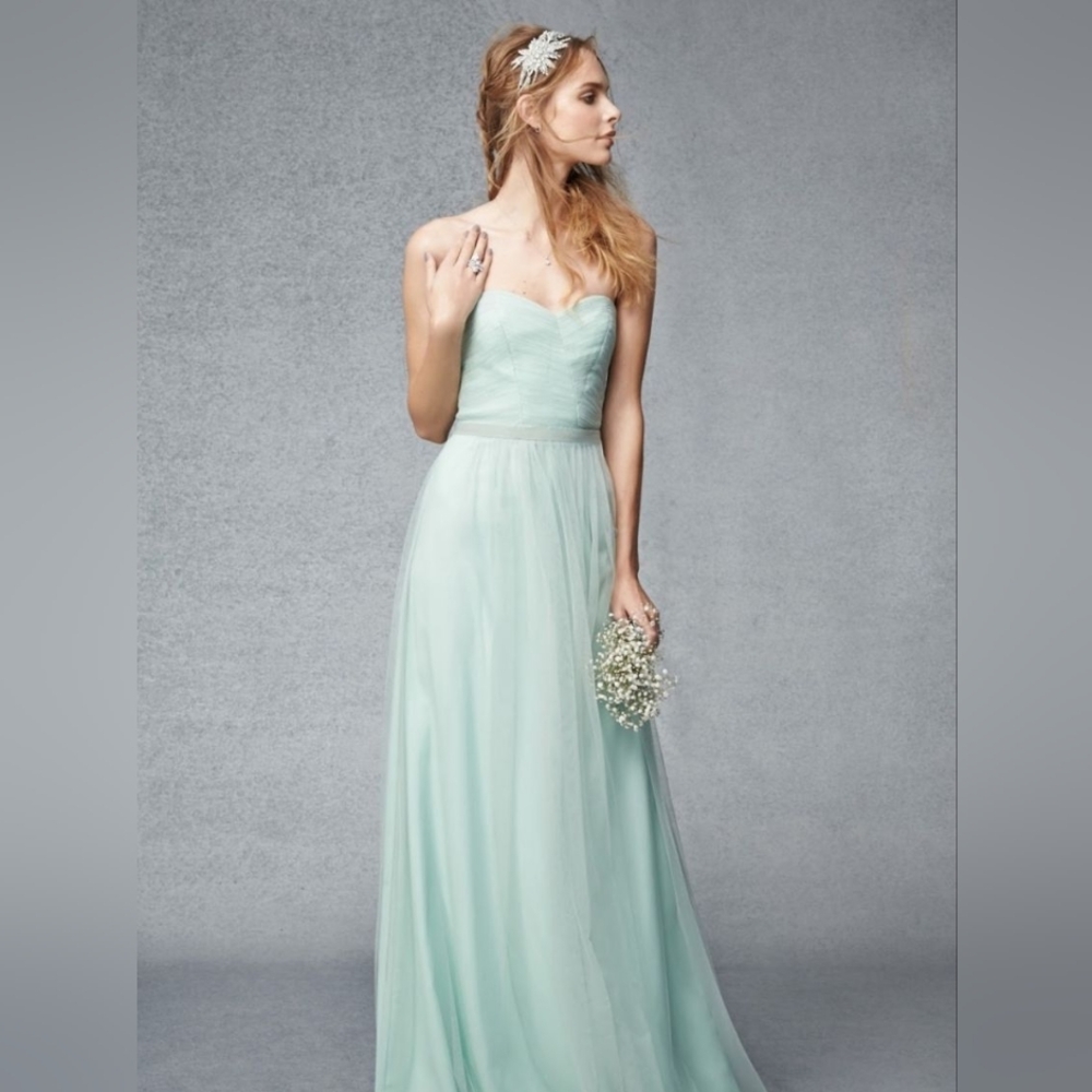 Monique Lhuillier Bridesmaid Tulle Gown - Almost New